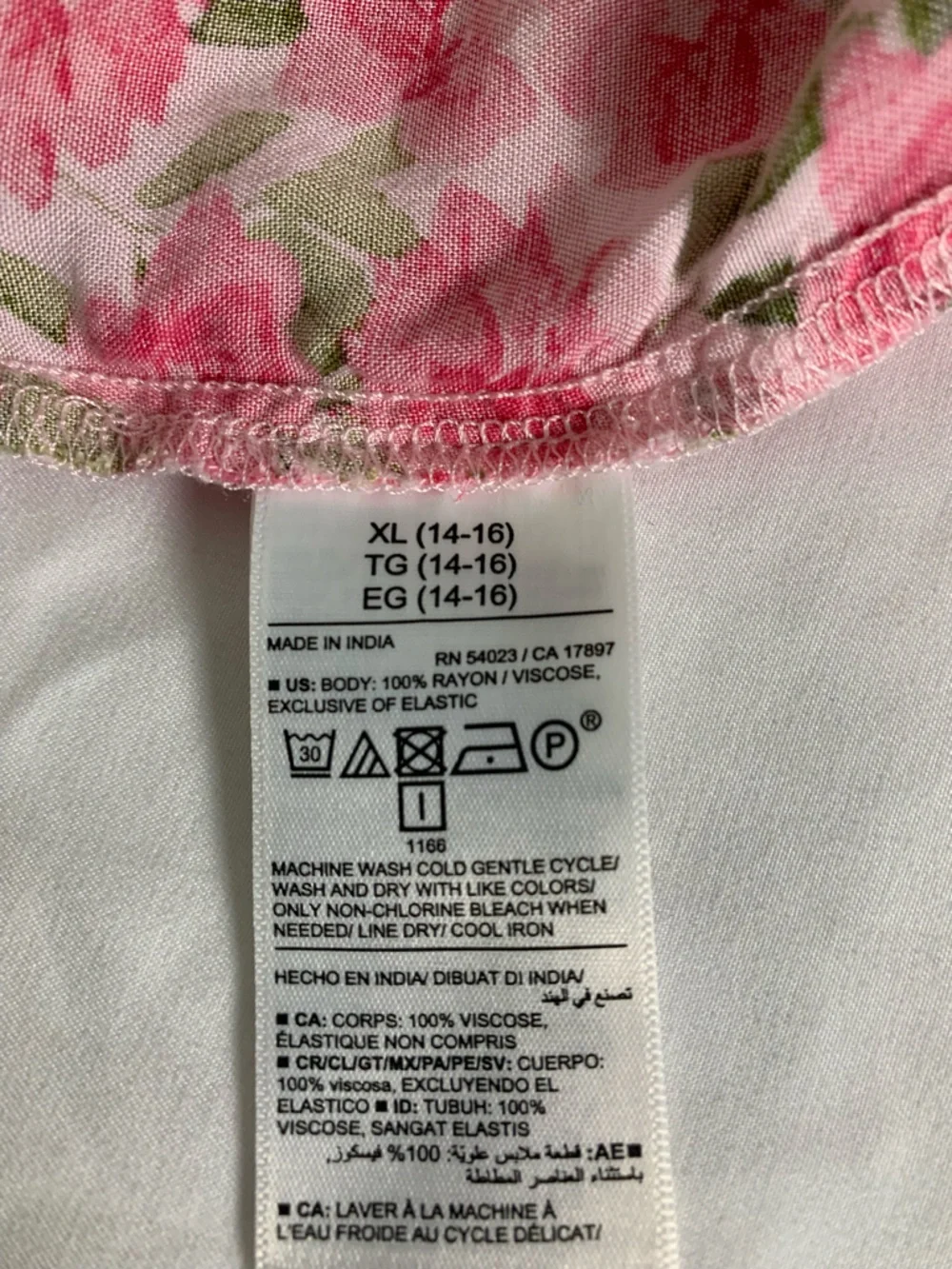 Old Navy Girls XL Pink Floral Smocked Sundress Summer Garden Party Lightweight
